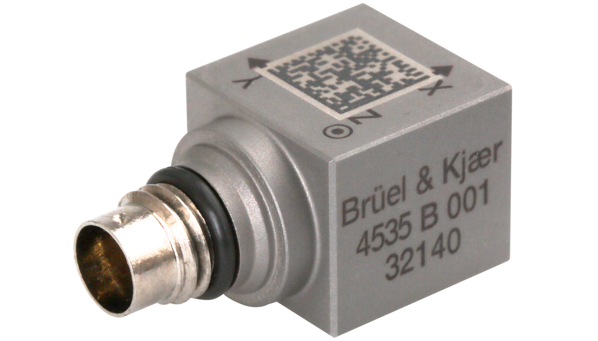 B&K Type 4535-B-001  General-Purpose Triaxial CCLD Accelerometer, TEDS, 98 MV/G, Excl Cable