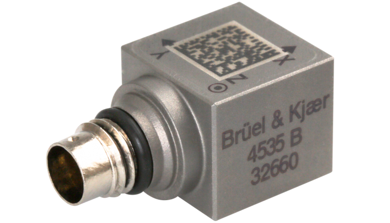 B&K Type 4535-B General-Purpose Triaxial CCLD Accelerometer, TEDS, 9.8 ...