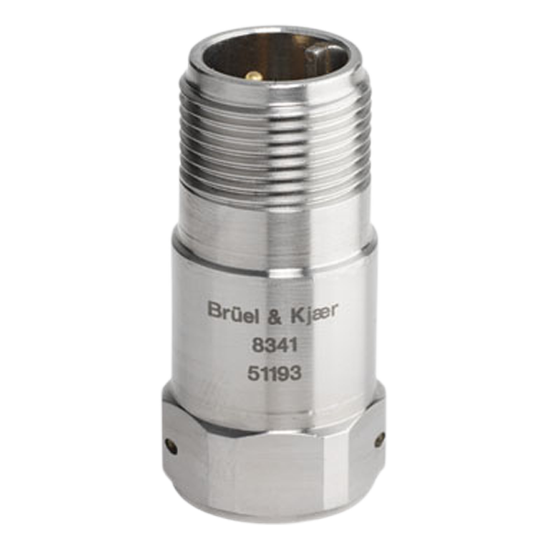 B&K Type 8341 Industrial CCLD Accelerometer, 100 MV/G, Top Connector, Hermetic, Excl. Cable