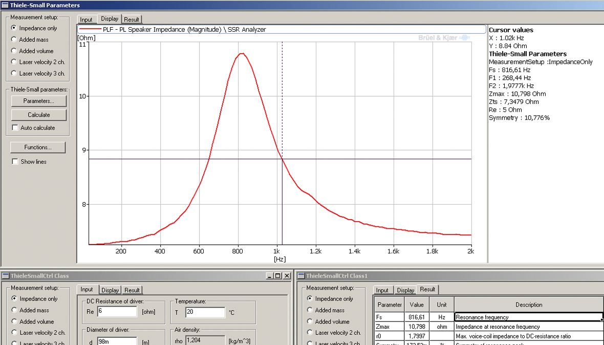 BZ-5604  PULSE Thiele/ Small Parameters Calculation Software