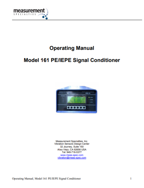 161 signal conditioner – manual