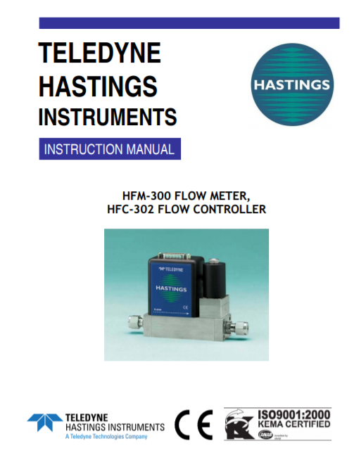 300-302 Flowmeters-Controllers Manual
