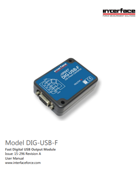 DIG-USB-F Fast Digital Signal Conditioner- User Manual