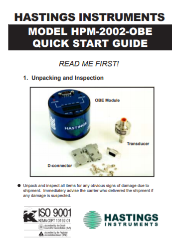 HPM-2002-OBE Quickstart Guide