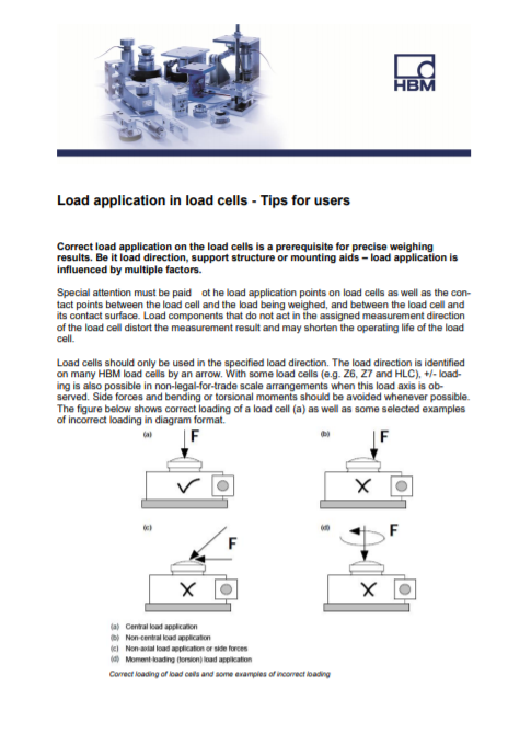 Load Application In Load Cells – Tips For Users