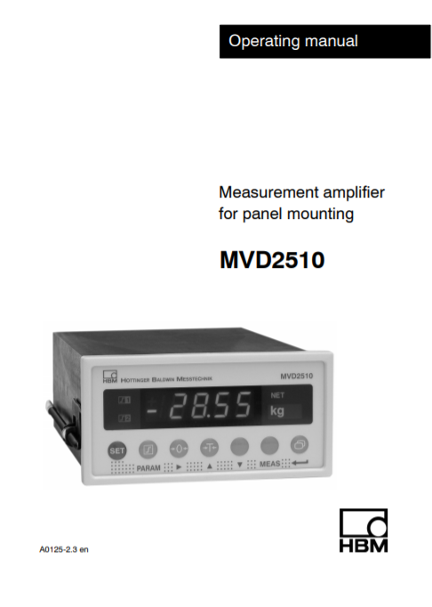 MVD-2510 Manual