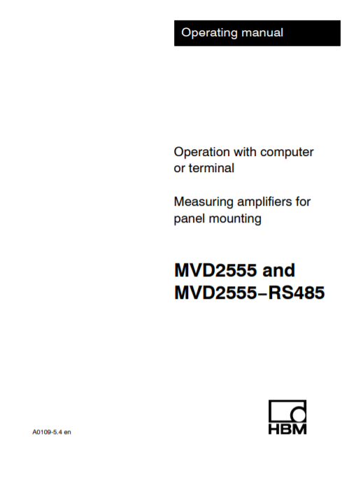 MVD-2555 Manual