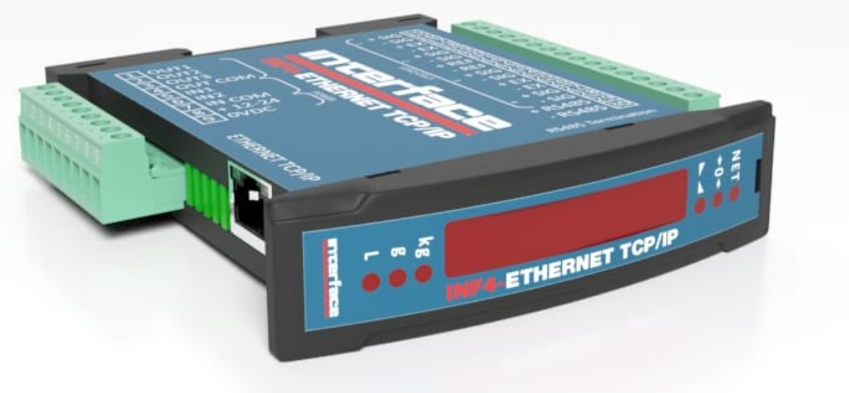 INF4 – Ethernet TCP IP – Multi-Channel Sensor Weight Transmitter